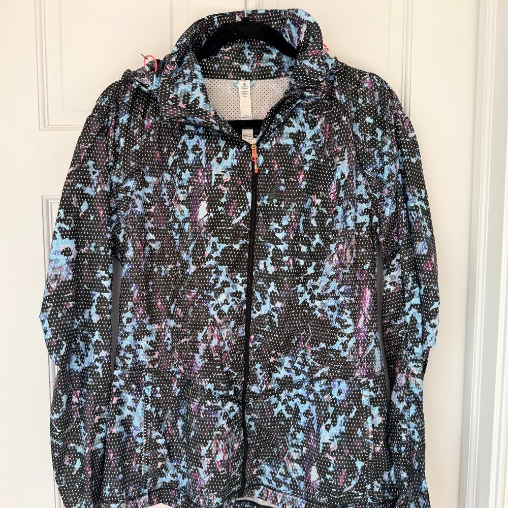 Lululemon Womens Back‎ Pack It Jacket Floral full zip windbreaker Jacket